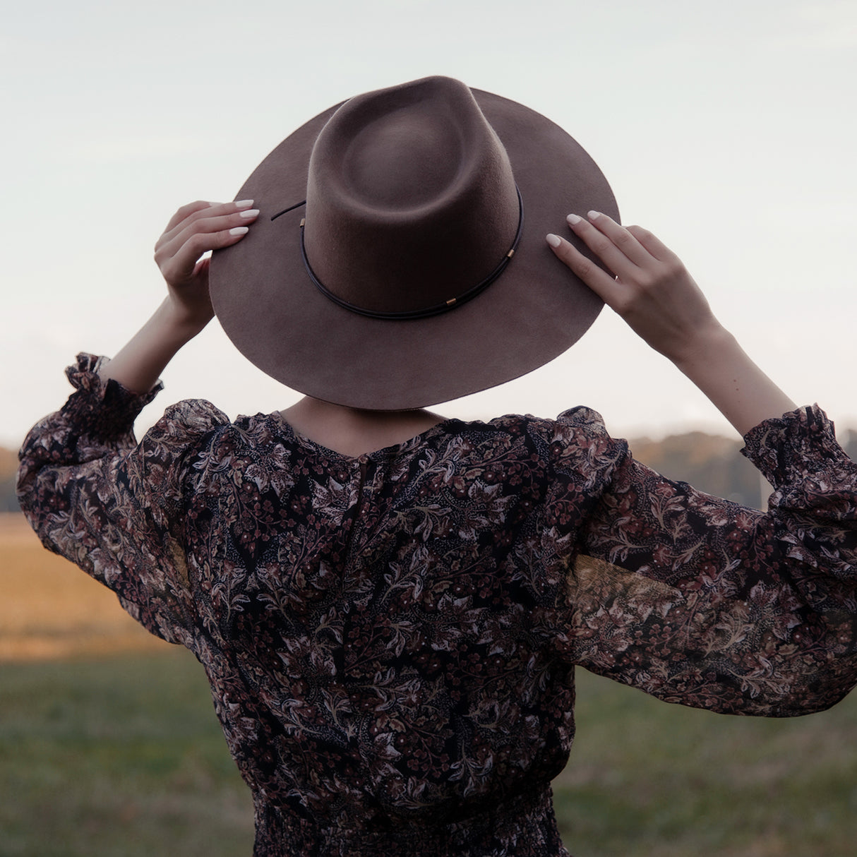 Lennox Wool Fedora Brown