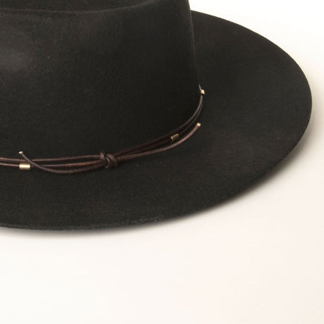 Lennox Wool Fedora Black