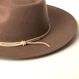 Lennox Wool Fedora Brown