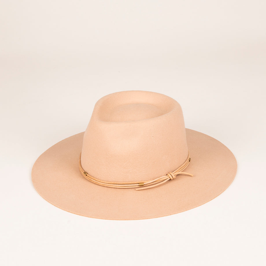 Summer & store rose wool fedora