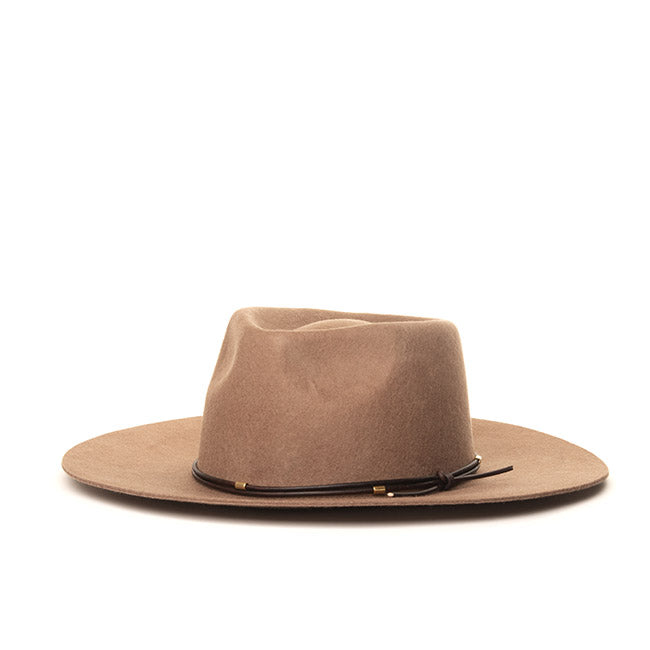 Lennox Wool Fedora Brown