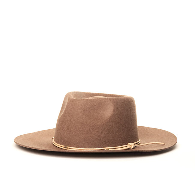 Lennox Wool Fedora Brown