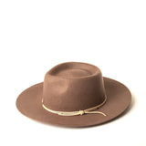 Lennox Wool Fedora Brown