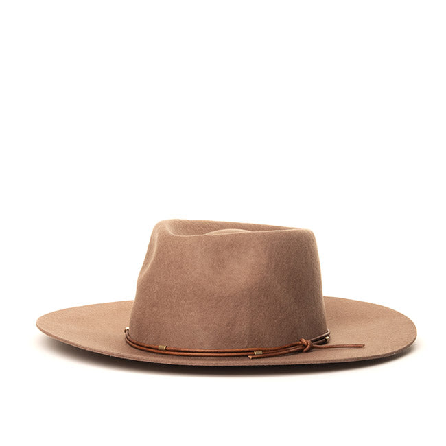 Lennox Wool Fedora Brown