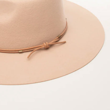 Lennox Wool Fedora in Buff