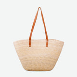 Maya Straw Market Tote in Natural